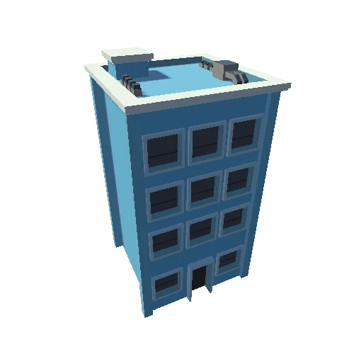 Medium Building - Blue 00